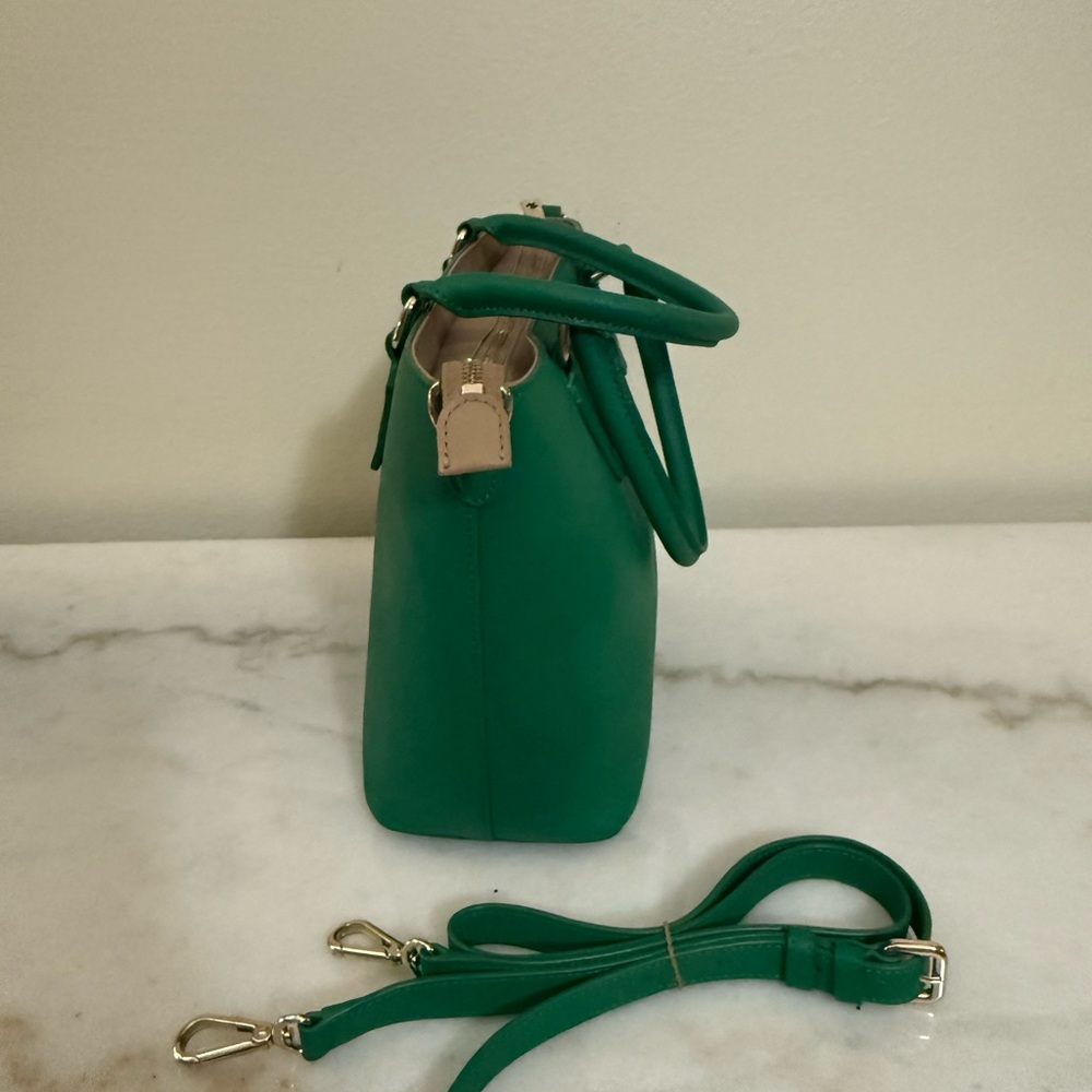 Donna Karan  Green Tote with Gold Accents - Picture 2 of 7